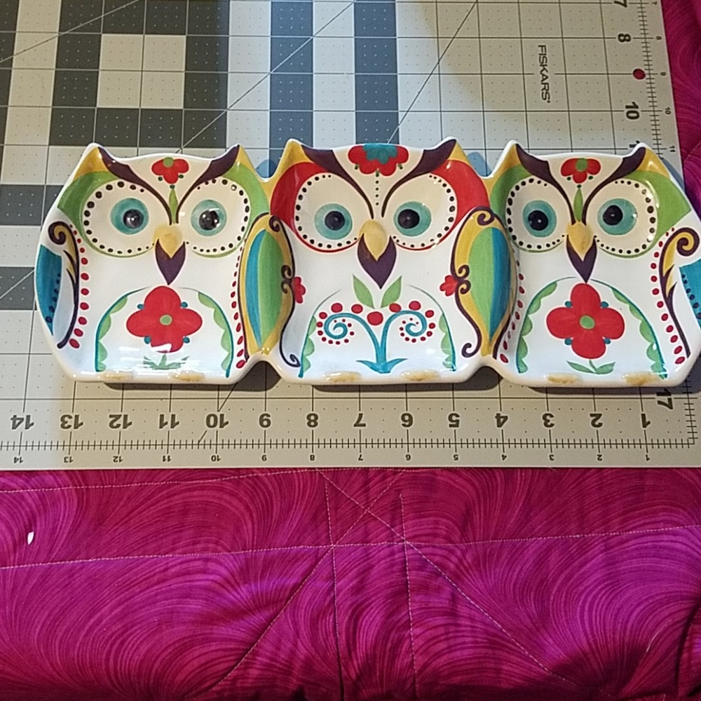 Home accents bella owl section dish